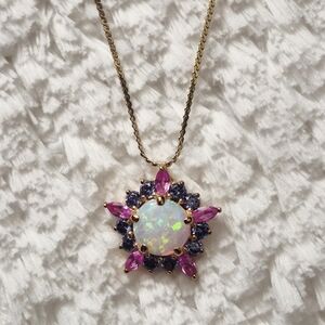 Vintage Opal & Gemstone Pendant
